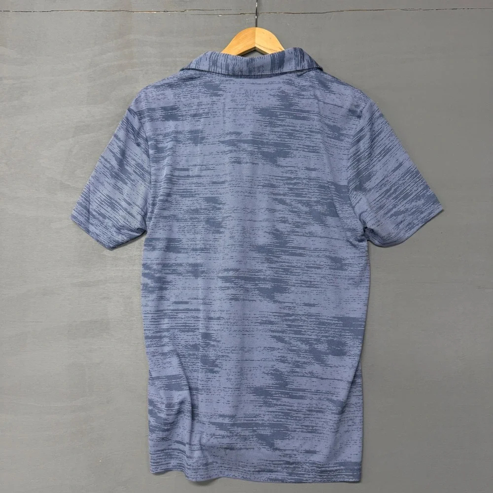 Adidas Polo Shirt Blue Space Dye Indian Canyons Golf Resort Mens Medium